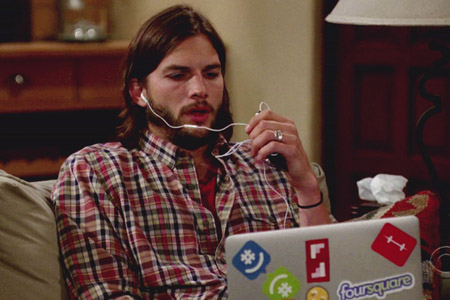 Ashton Kutcher in trouble for laptop stickers