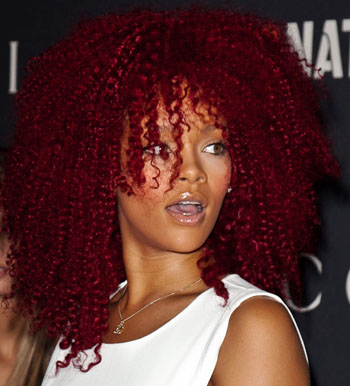 Rihanna curly hair