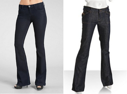 Flared jeans
