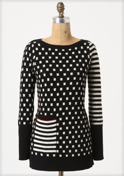 Squares and stripes sweater