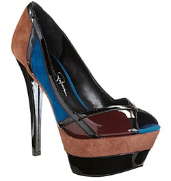 Colorblock pumps