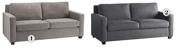 Gray couches