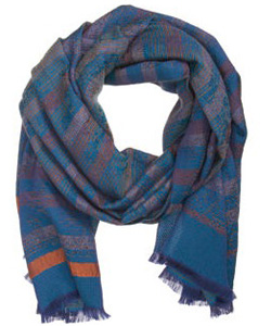 Etro Striped Paisley Scarf