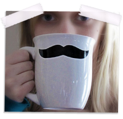 Mustache coffee mug