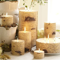 Birch candles