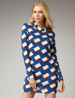 Turtleneck shift dress