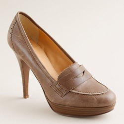 High heel loafers