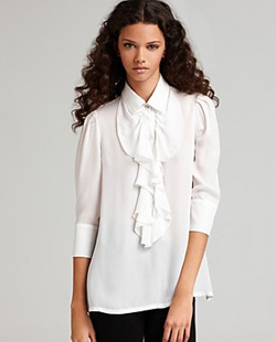 Ruffle collar blouse