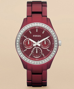 Berry bling watch
