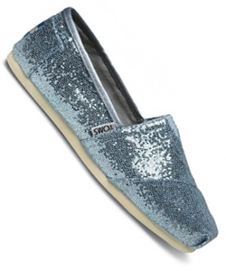 Shiny slip ons