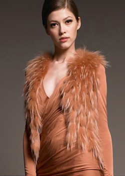 J. Mendel Fur and Tulle Vest