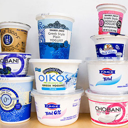 Be wary of dip - variety of yogurts