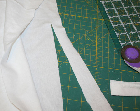 Step 1: Cut your T-shirts