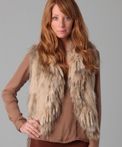 Haute Hippie Knit Bunny Vest