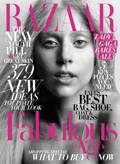 Lady Gaga Covers October's Harper's Bazaar