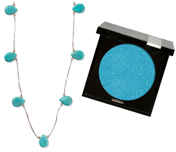 Matching necklace to eyeshadow