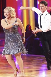 Did Nancy Grace have a nip slip on DWTS