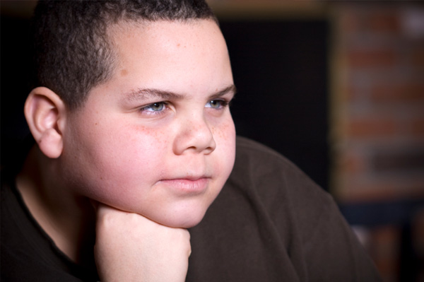 Obese boy