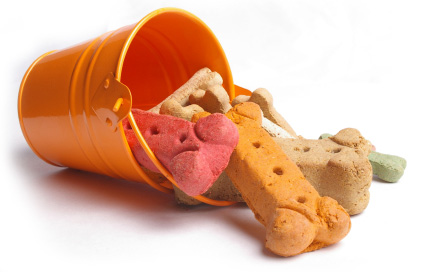Dog biscuit pail