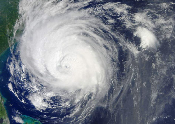Hurricane over North Carolina