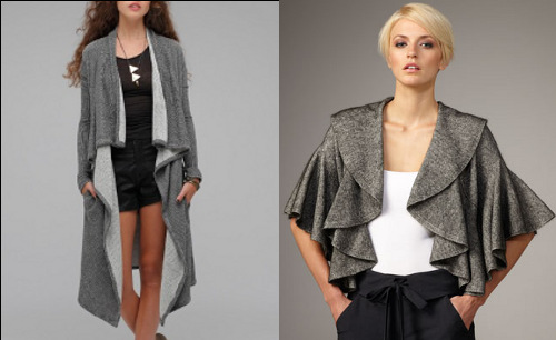 Ruffled cardigans