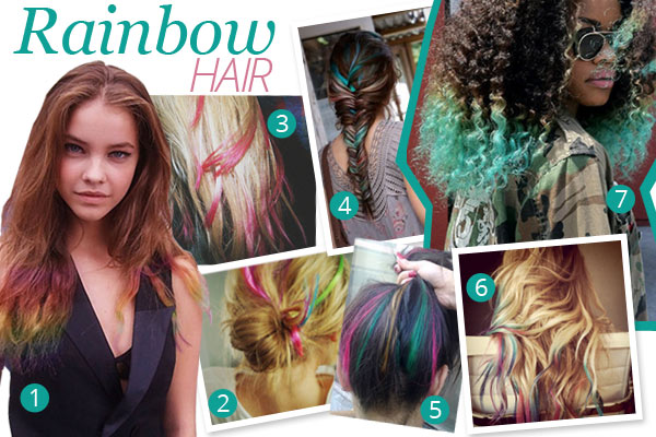 Rainbow hairstyles