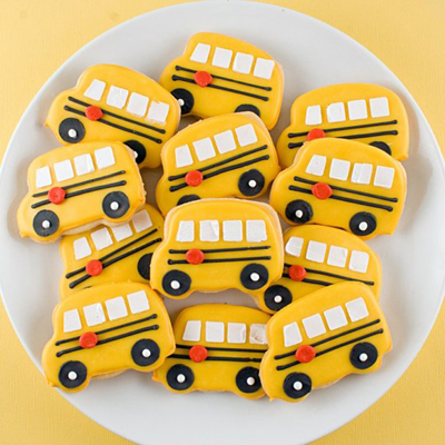 School bus cookies