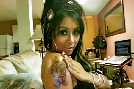 Bakersfield Tattoos on Snooki Permanently Crowned Thanks To New Tattoo   Starpulse Com   Diet