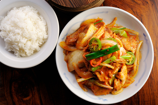 Spicy pork stir fry