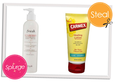 Fresh Seaberry vs Carmex Healing Lotion