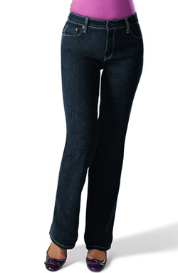 Bargain buy: Signature by Levi Strauss & Co. totally slimming at-waist bootcut jeans ($18 at Walmart) 