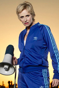 Jane Lynch as Sue Sylvestor on Glee