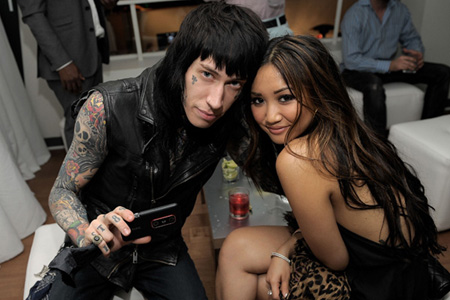 Brenda Song and Trace Cyrus