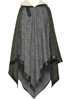 Toasty tweed ponchos