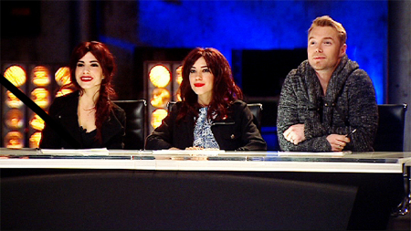 The Veronicas judge with Ronan Keating