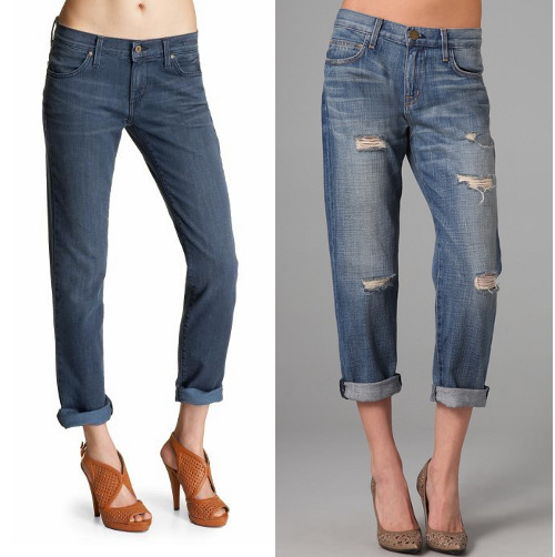 Cuffed boyfriend jeans