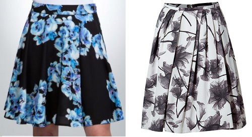 Floral skirts