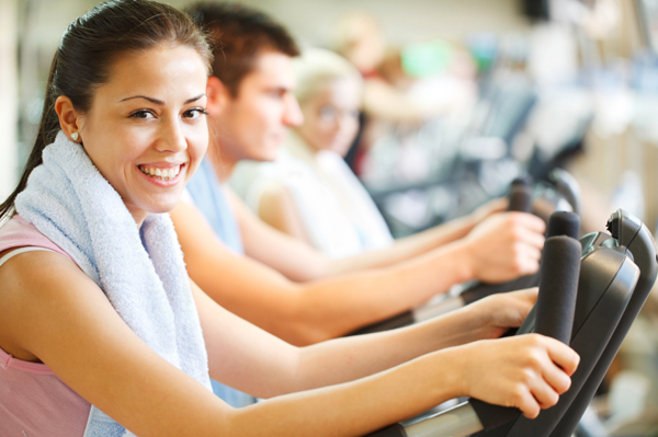 Woman on treadmill