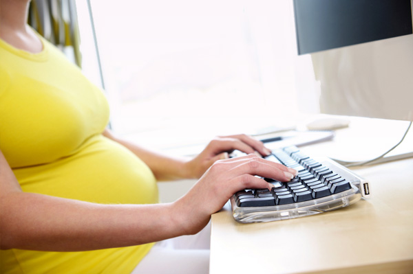 Woman writing birth plan