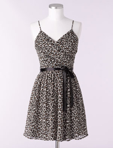 Delia's Leopard Ruffle Dress