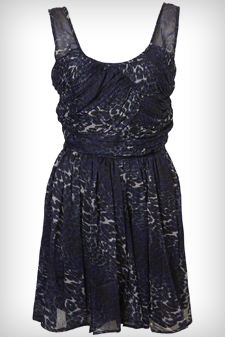Leopard Print Ruched Front Dress By Dress Up Topshop ($130)
