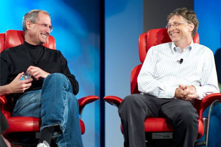 Steve Jobs and Bill Gates