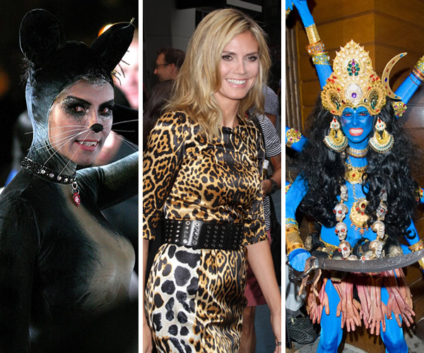 Heidi Klum in a Halloween beauty battle