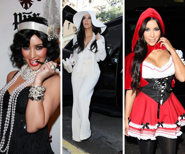 Kim Kardashian in Halloween beauty battle
