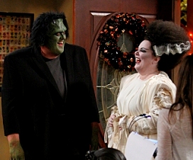 Mike and Molly do Frankenstein on halloween
