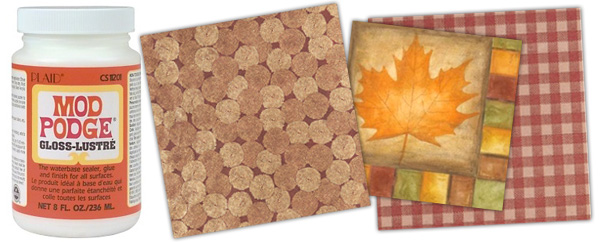 Decoupage decorations
