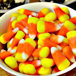 Use Halloween props and candy