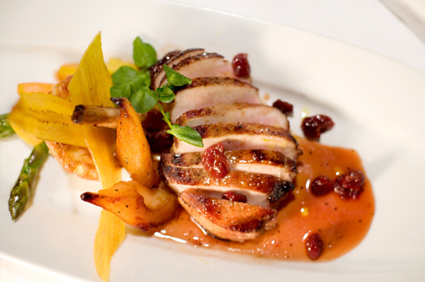 Cherry pork chops