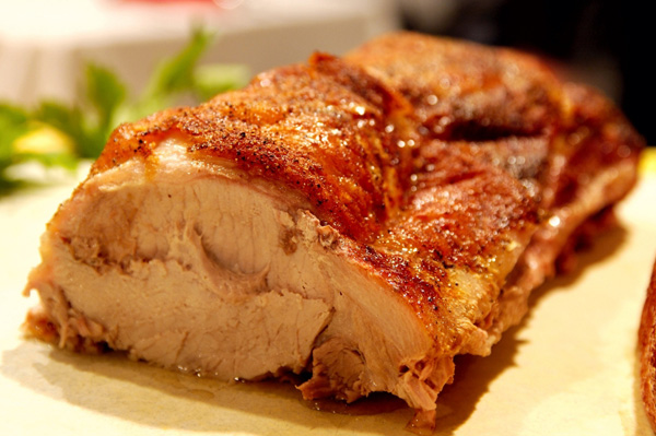 Chili glazed pork