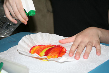 Step 2: Spray them with water